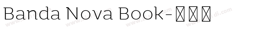 Banda Nova Book字体转换 Banda Nova Book字体转换